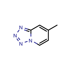Chemical structure of 7-methyltetrazolo[1,5-a]pyridine , CAS 6635-33-2, AChemBlock X207590