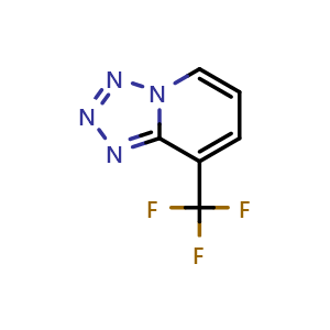 Chemical structure of 8-(trifluoromethyl)tetrazolo[1,5-a]pyridine , CAS 143812-76-4, AChemBlock X207600