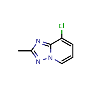Chemical structure of 8-chloro-2-methyl-[1,2,4]triazolo[1,5-a]pyridine , CAS 1892914-92-9, AChemBlock X207635