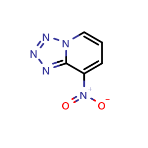 Chemical structure of 8-Nitrotetrazolo[1,5-a]pyridine , CAS 73721-27-4, AChemBlock X207661