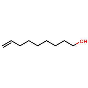 Chemical structure of 8-Nonen-1-ol , CAS 13038-21-6, AChemBlock X207662
