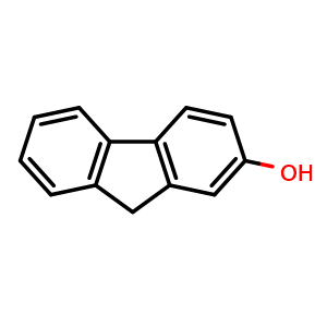 Chemical structure of 9H-Fluoren-2-ol , CAS 2443-58-5, AChemBlock X207675