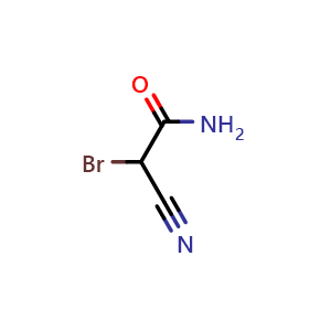Chemical structure of Acetamide,2-bromo-2-cyano- , CAS 1113-55-9, AChemBlock X207680