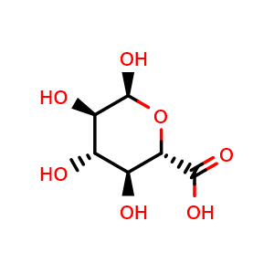 Chemical structure of a-D-Glucopyranuronic acid , CAS 70021-34-0, AChemBlock X207687