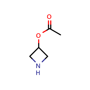 Chemical structure of azetidin-3-yl acetate , CAS 74121-99-6, AChemBlock X207695