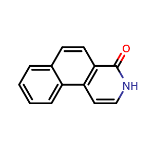 Chemical structure of Benz[f]isoquinolin-4(3H)-one , CAS 30081-63-1, AChemBlock X207704