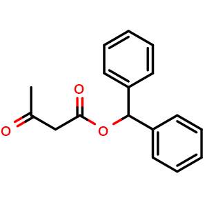 Chemical structure of benzhydryl 3-oxobutanoate , CAS 39567-17-4, AChemBlock X207707