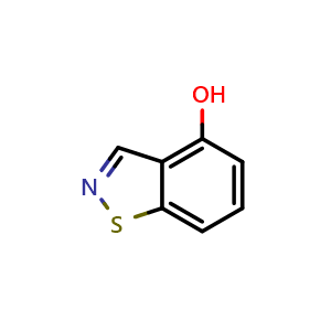 Chemical structure of Benzo[d]isothiazol-4-ol , CAS 67982-15-4, AChemBlock X207716