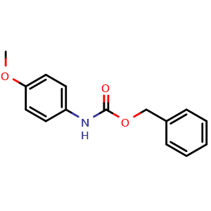 Chemical structure of benzyl (4-methoxyphenyl)carbamate , CAS 92851-13-3, AChemBlock X207734