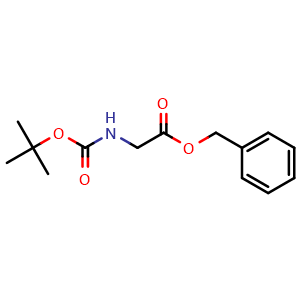 Chemical structure of Benzyl 2-((Tert-Butoxycarbonyl)Amino)Acetate , CAS 54244-69-8, AChemBlock X207736