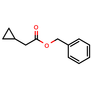 Chemical structure of Benzyl 2-Cyclopropylacetate , CAS 59698-18-9, AChemBlock X207738