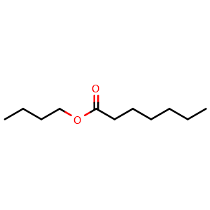 Chemical structure of Butyl heptanoate , CAS 5454-28-4, AChemBlock X207763