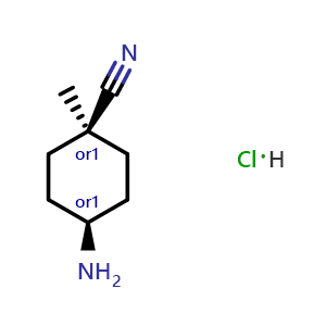 cis-4-amino-1-methyl-cyclohexanecarbonitrile hydrochloride