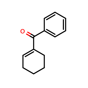 Chemical structure of cyclohex-1-en-1-yl(phenyl)methanone , CAS 17040-65-2, AChemBlock X207788