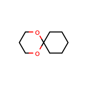 Chemical structure of Cyclohexanone trimethylene acetal , CAS 180-93-8, AChemBlock X207790