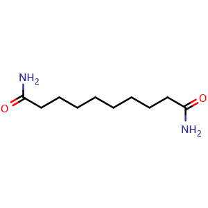 Chemical structure of Decanediamide , CAS 1740-54-1, AChemBlock X207806