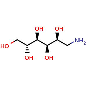 Chemical structure of D-Glucamine , CAS 488-43-7, AChemBlock X207809