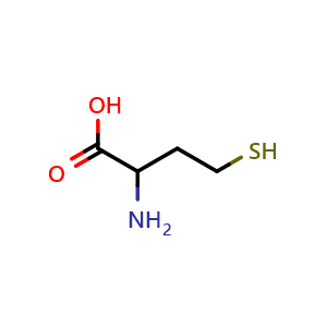 Chemical structure of DL-Homocysteine , CAS 454-29-5, AChemBlock X207859