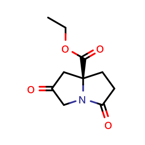 ethyl (S)-2,5-dioxotetrahydro-1H-pyrrolizine-7a(5H)-carboxylate