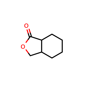 Chemical structure of hexahydroisobenzofuran-1(3H)-one , CAS 2611-01-0, AChemBlock X208070