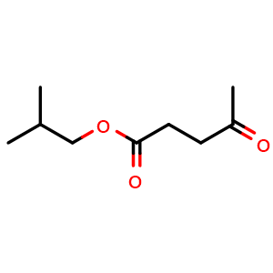Chemical structure of iso-butyl levulinate , CAS 3757-32-2, AChemBlock X208084