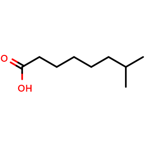 Chemical structure of Isononanoic acid , CAS 693-19-6, AChemBlock X208086