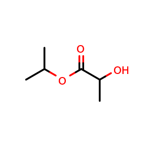 Chemical structure of isopropyl 2-hydroxypropanoate , CAS 617-51-6, AChemBlock X208090