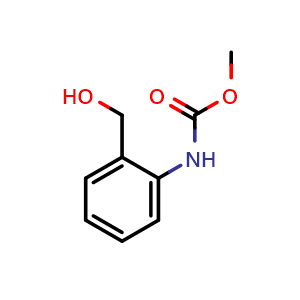 Chemical structure of methyl (2-(Hydroxymethyl)Phenyl)Carbamate , CAS 117550-36-4, AChemBlock X208107