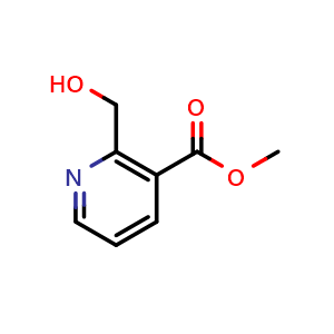 Chemical structure of methyl 2-(hydroxymethyl)nicotinate , CAS 1697289-97-6, AChemBlock X208166