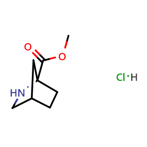 Chemical structure of methyl 2-azabicyclo[2.2.1]heptane-1-carboxylate hydrochloride , CAS 1824224-77-2, AChemBlock X208187