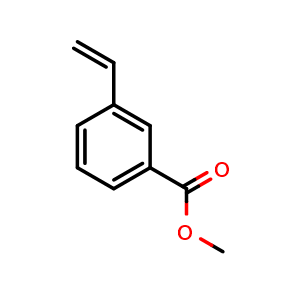 Chemical structure of methyl 3-Vinylbenzoate , CAS 38383-50-5, AChemBlock X208250