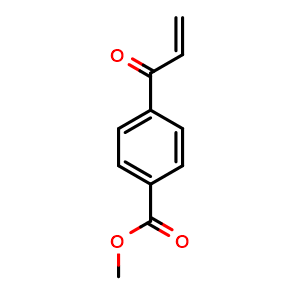 Chemical structure of methyl 4-Acryloylbenzoate , CAS 187401-48-5, AChemBlock X208265