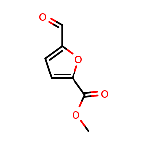 Chemical structure of methyl 5-formyl-2-furancarboxylate , CAS 5904-71-2, AChemBlock X208314