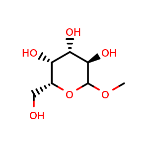 Chemical structure of methyl D-Galactopyranoside , CAS 93302-26-2, AChemBlock X208342
