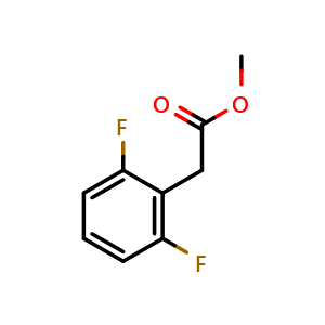 Chemical structure of methyl2-(26-difluorophenyl)acetate , CAS 872046-08-7, AChemBlock X208365