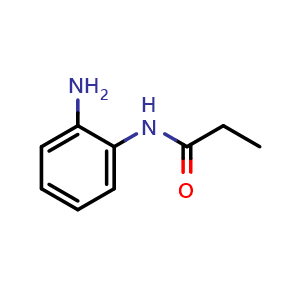 Chemical structure of N-(2-aminophenyl)propanamide , CAS 10268-79-8, AChemBlock X208382