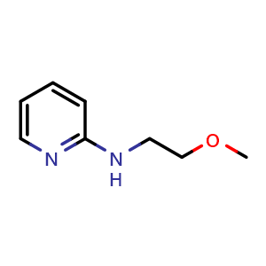 Chemical structure of N-(2-methoxyethyl)pyridin-2-amine , CAS 29450-12-2, AChemBlock X208385