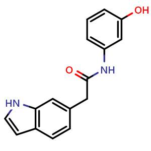 N-(3-hydroxyphenyl)-2-(1H-indol-6-yl)acetamide