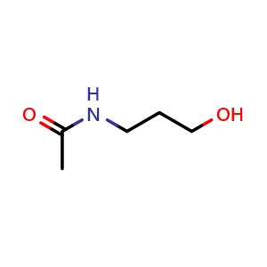 Chemical structure of N-(3-hydroxypropyl)acetamide , CAS 10601-73-7, AChemBlock X208394