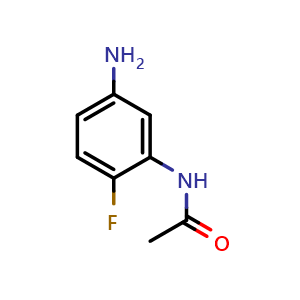 Chemical structure of N-(5-Amino-2-fluorophenyl)acetamide , CAS 75001-47-7, AChemBlock X208417