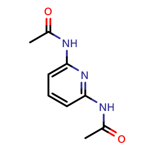 Chemical structure of N-(6-acetamidopyridin-2-yl)acetamide , CAS 5441-02-1, AChemBlock X208420