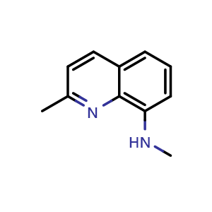 Chemical structure of N,2-Dimethyl-8-quinolinamine , CAS 128278-09-1, AChemBlock X208430