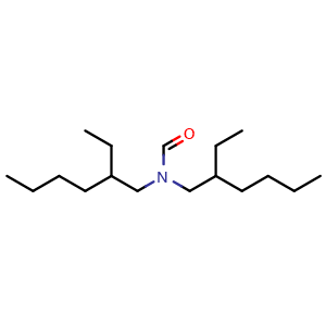 Chemical structure of N,N-Bis(2-ethylhexyl)formamide , CAS 88247-41-0, AChemBlock X208437