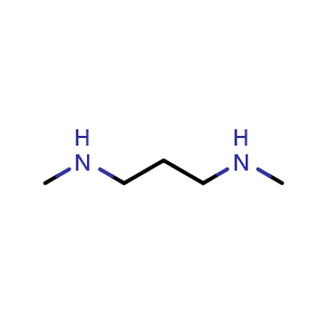Chemical structure of N,N'-Dimethyl-1,3-propylenediamine , CAS 111-33-1, AChemBlock X208444