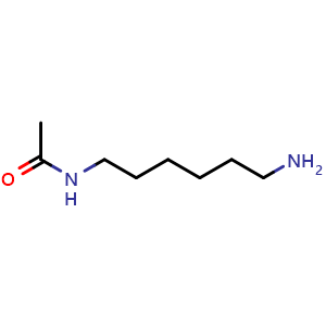 Chemical structure of N-acetyl-1,6-diaminohexane , CAS 49631-88-1, AChemBlock X208474