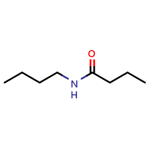 Chemical structure of N-butylbutyramide , CAS 10264-16-1, AChemBlock X208489