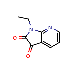 Chemical structure of N-ethyl-7-azaisatin , CAS 281192-95-8, AChemBlock X208495