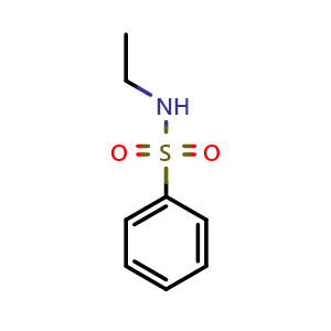 Chemical structure of N-ethylbenzenesulfonamide , CAS 5339-67-3, AChemBlock X208497