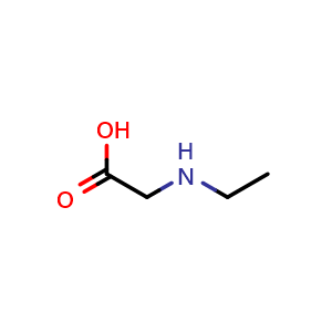 Chemical structure of N-Ethylglycine , CAS 627-01-0, AChemBlock X208499