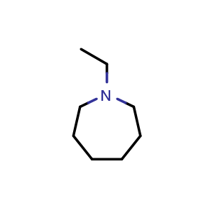Chemical structure of N-ethylhexamethyleneimine , CAS 6763-91-3, AChemBlock X208500